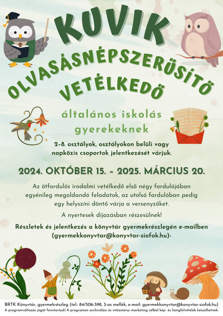 2024 2025 Olvasovetelkedo Plakat