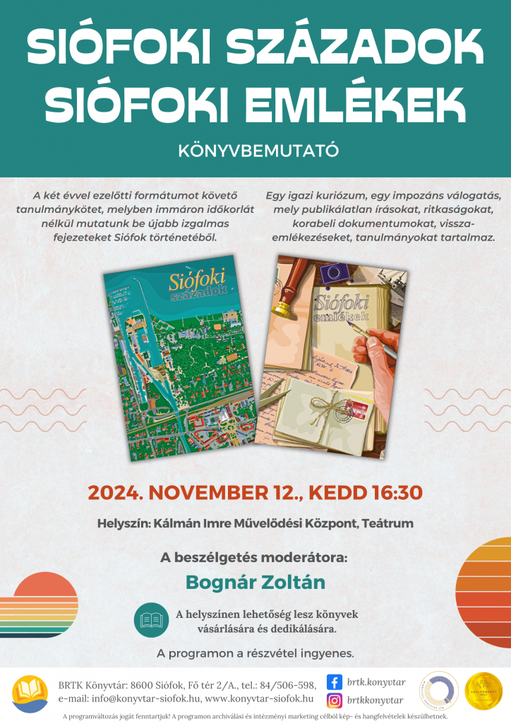 2024.11.12. Siofok Kotetek Plakat