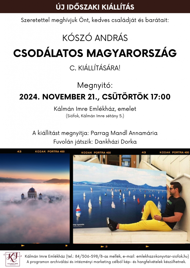 2024.11.21. Koszo Megnyito Plakat