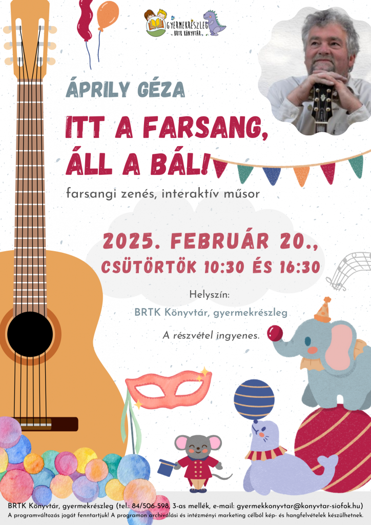 2025.02.20. Aprily Farsang Plakat